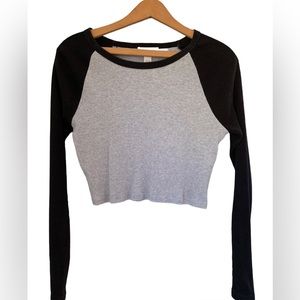 Cropped baseball long sleeve!